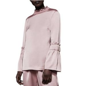 TED BAKERDusky Pink Myani Frill Top